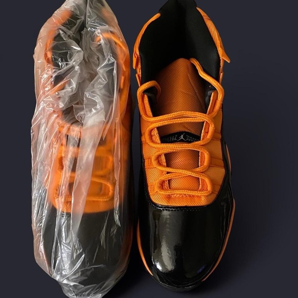 Black and Orange Jordan’s